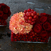 Jens Jakobson Christmas: red cherries, apples and carnations