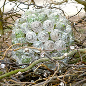 Jens Jakobson Christmas: woven braches and glass balls