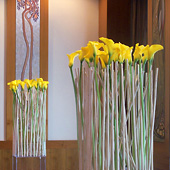 Jens Jakobson Events: art deco yellow calla lily